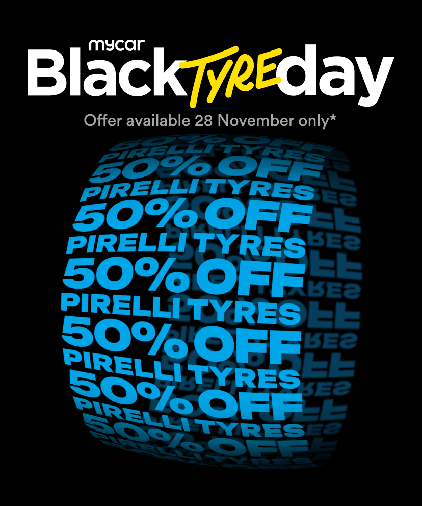 mycar Black Tyre Day - 50% off Pirelli tyres